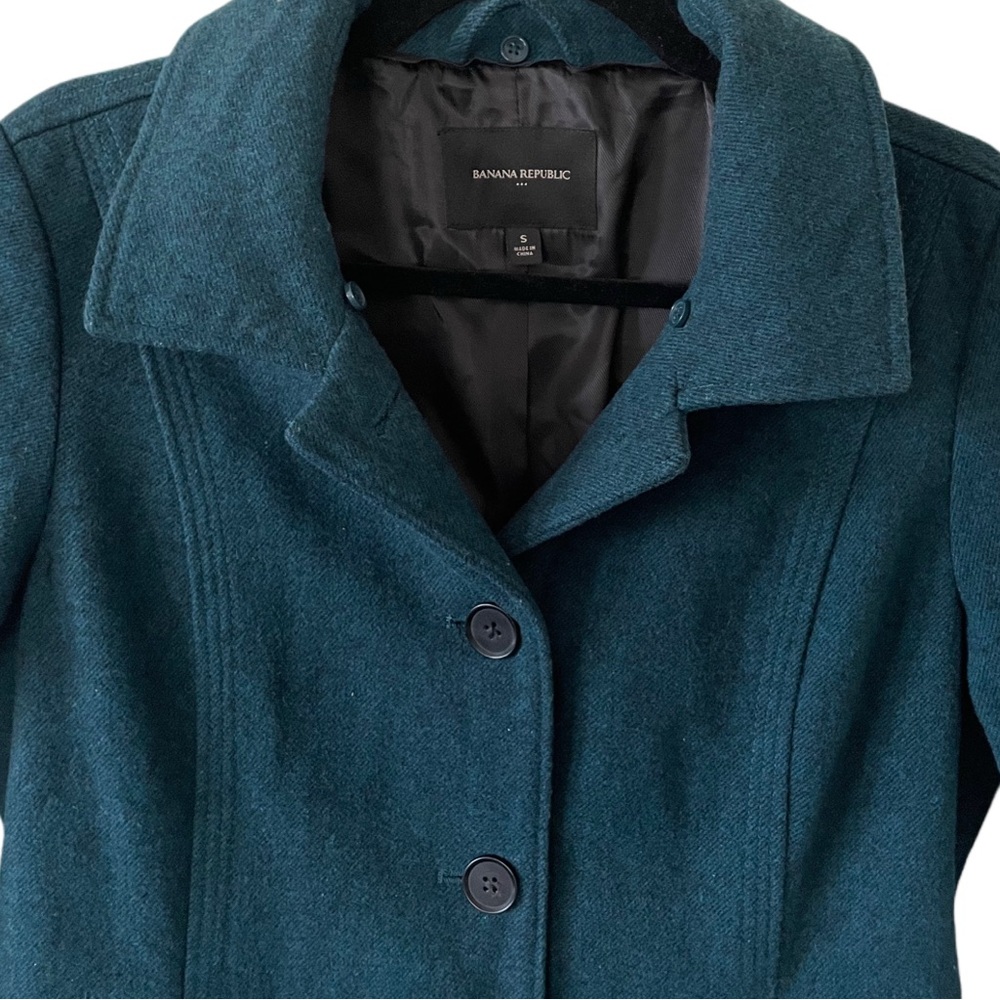 Banana Republic Navy Blue Peacoat - Picture 2 of 12